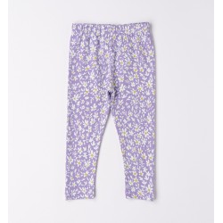 Leggins bambina a fiori